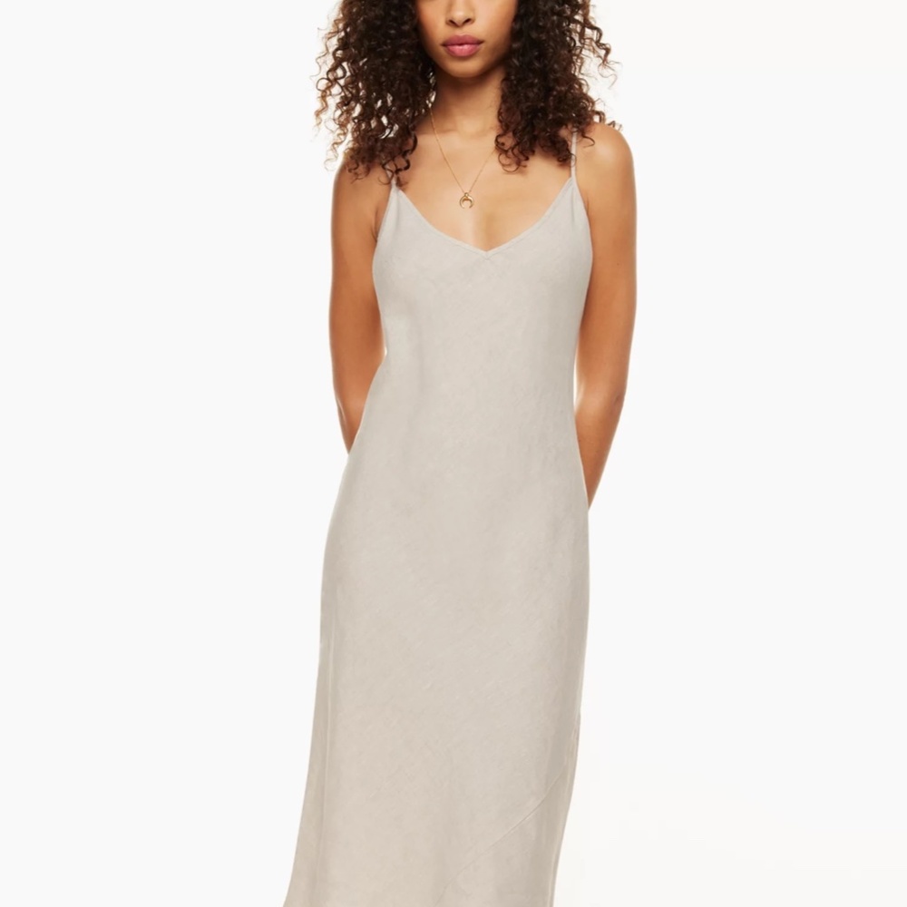 Aritzia - Wilfred Linen Slip Midi Dress (XS)